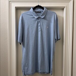 Travis Mathew Sky Blue Polo Shirt